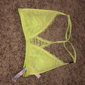 Neon yellow victoria secret bralette